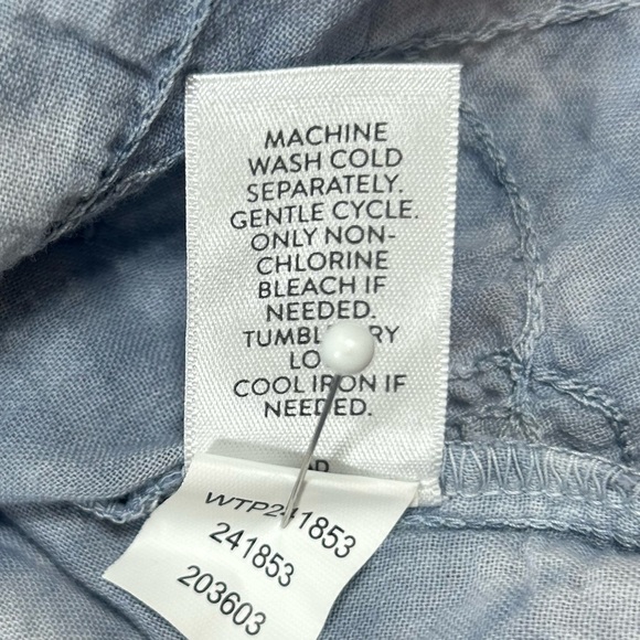 J. Jill -Pure Jill Blue/Gray Tie Dye Tunic Top with 3/4 Length Sleeves. Size XL. - Picture 7 of 7